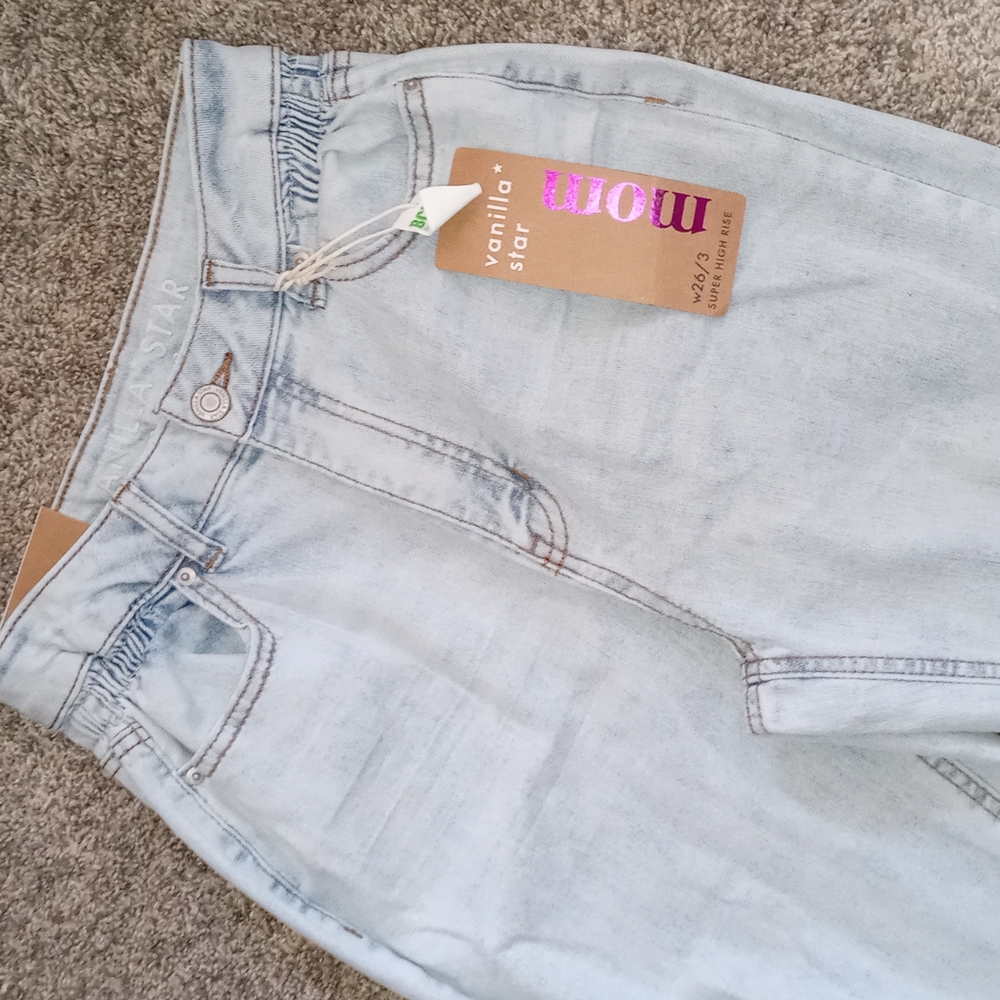 Super High Rise Tapered Leg Jeans